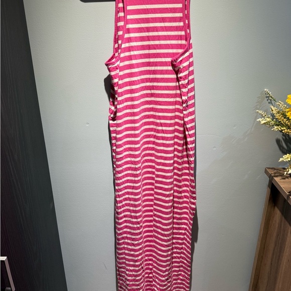 Only Pink and White Striped Maxi Dress - Picture 8 of 9
